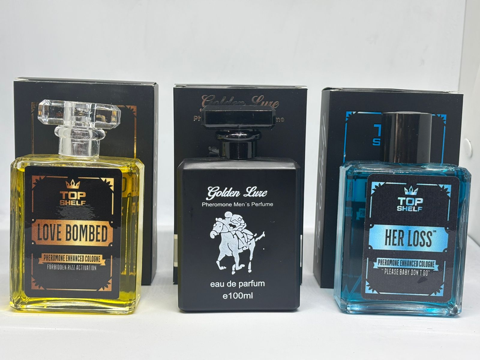 Love Bombed + Golden + Her Loss Azul 100